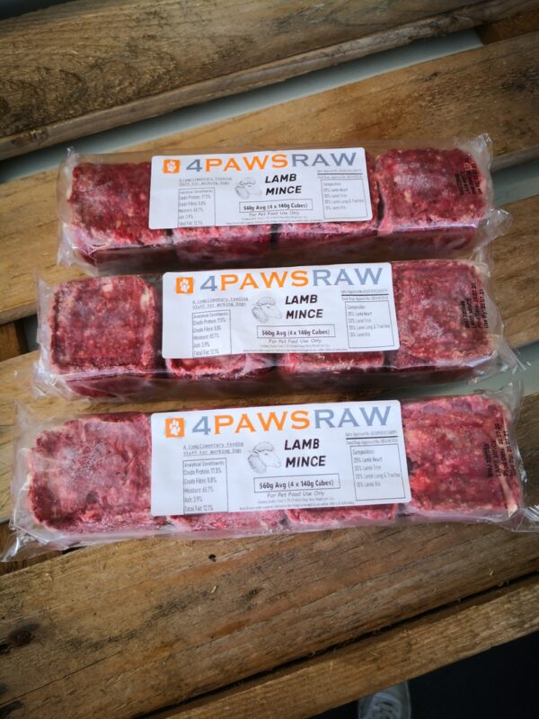 raw lamb mince for dogs