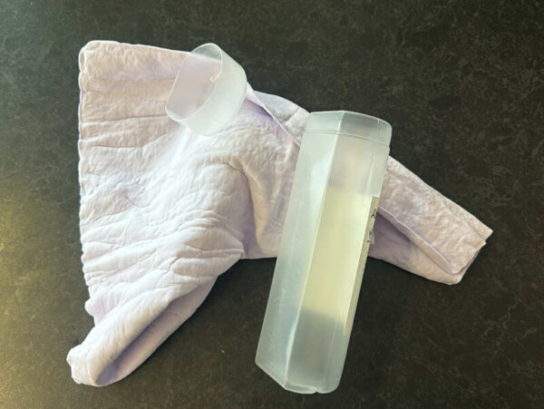 towel in tube