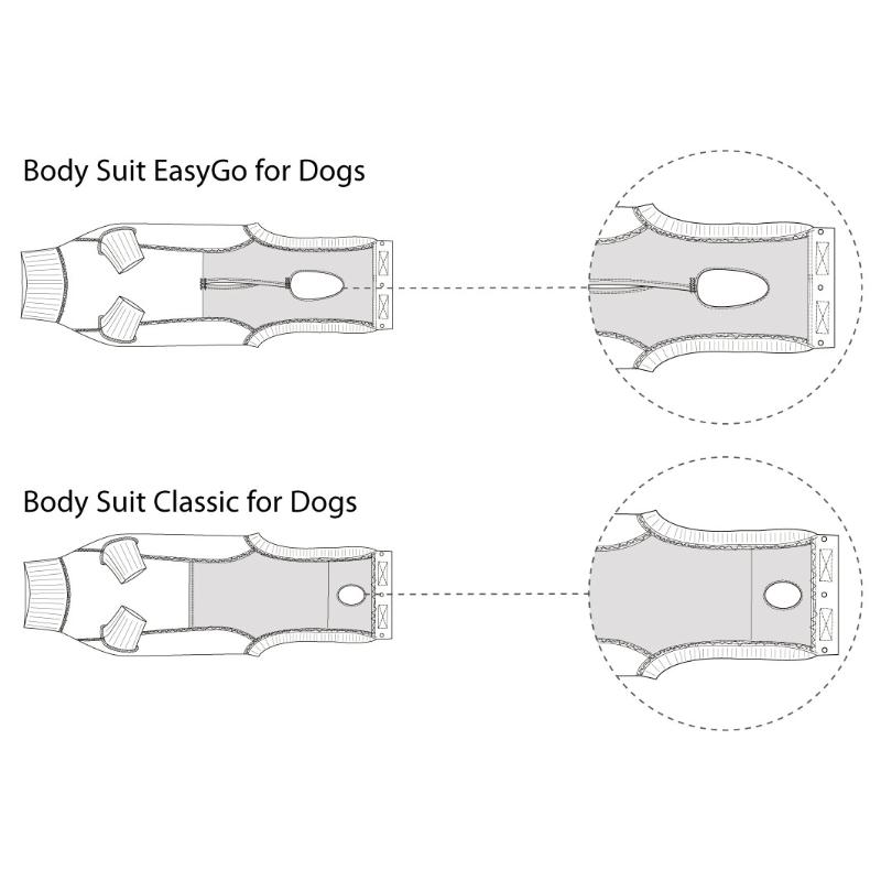 BUSTER Medical Body Suit 'EasyGO' for dogs, black/grey, 41cm, Small - Image 5