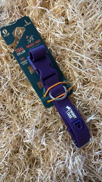 Twiggy tags collar Amethyst